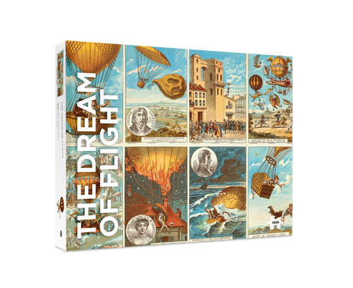 The Dream of Flight: Early Ballooning – 1000 Piece Jigsaw Puzzle (Pomegranate) - Completed Puzzle