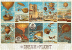 The Dream of Flight: Early Ballooning – 1000 Piece Jigsaw Puzzle (Pomegranate)