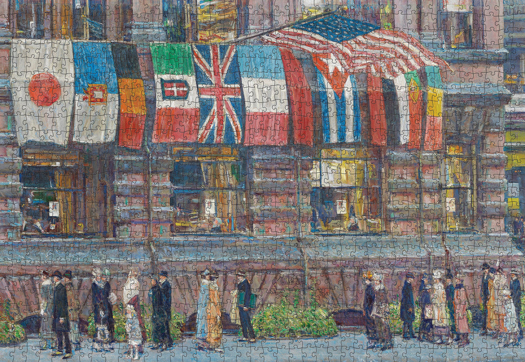 Allied Flags by Childe Hassam – 1000 Piece Jigsaw Puzzle (Pomegranate)
