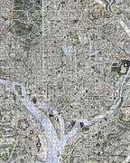 Map of DC and The Declaration of Independence by Gareth Fuller – 1000 Piece Double-Sided Jigsaw Puzzle (Pomegranate)