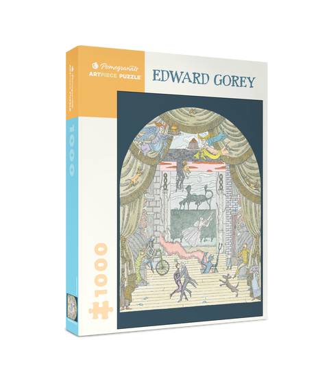 Box, turned right: Theater by Edward Gorey – 1000 Piece Jigsaw Puzzle (Pomegranate)