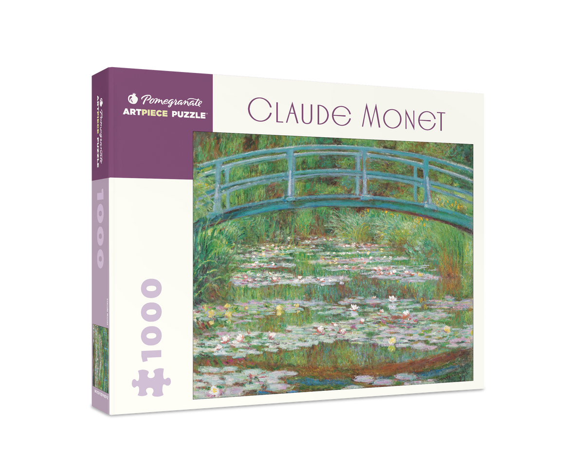 Box, turned right: Japanese Footbridge by Claude Monet – 1000 Piece Jigsaw Puzzle (Pomegranate)