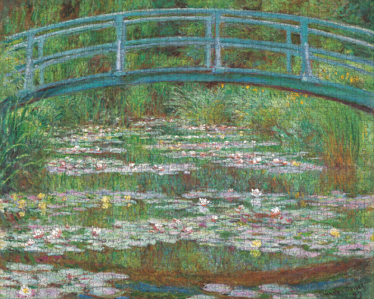 Made up: Japanese Footbridge by Claude Monet – 1000 Piece Jigsaw Puzzle (Pomegranate)