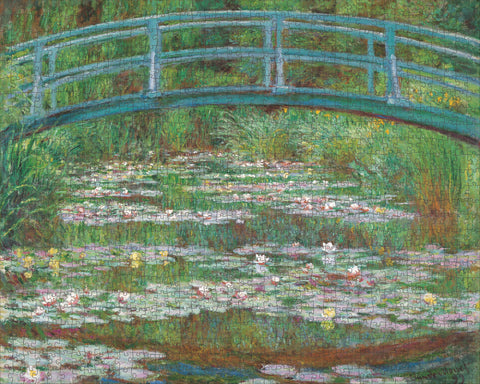 Made up: Japanese Footbridge by Claude Monet – 1000 Piece Jigsaw Puzzle (Pomegranate)