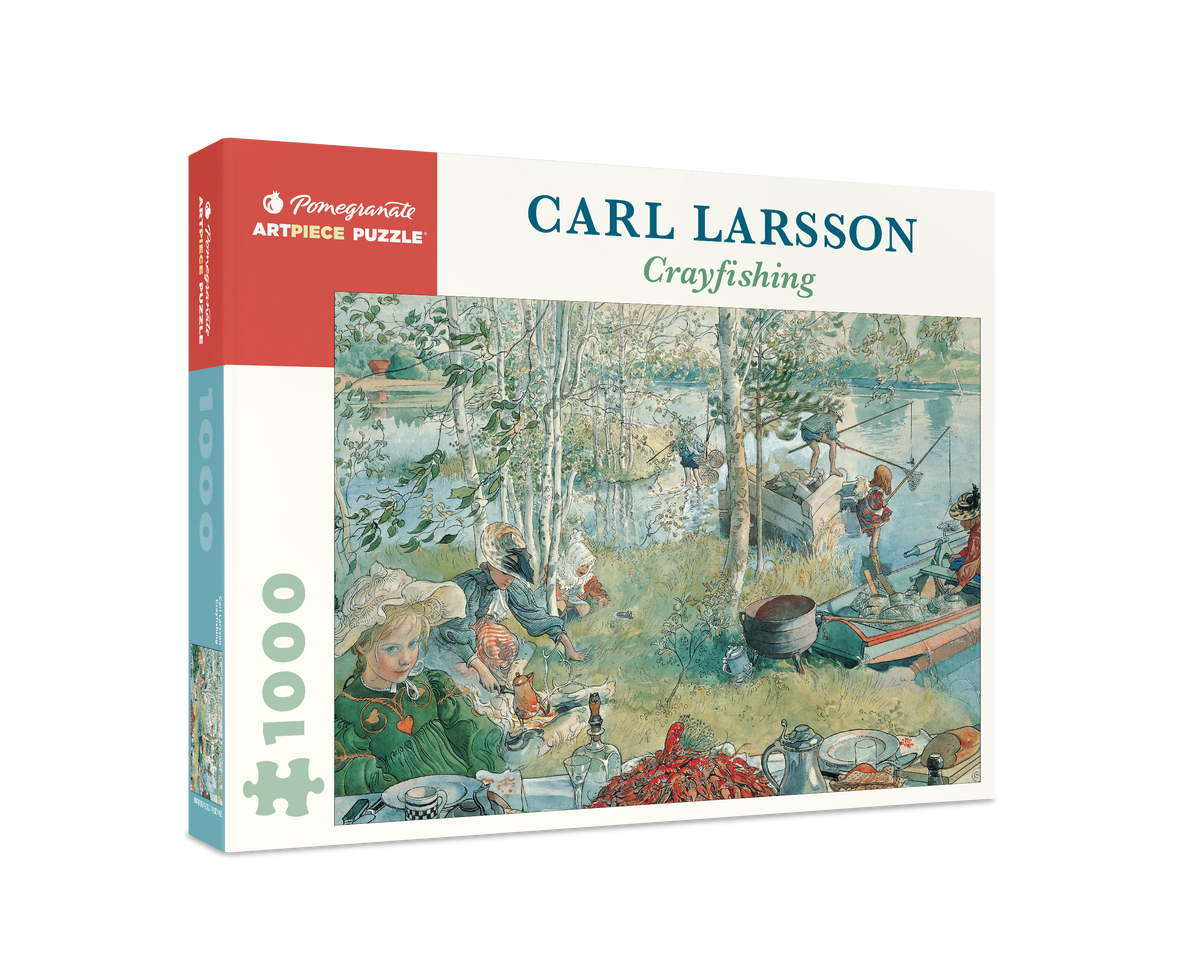 Box, turned right: Crayfishing by Carl Larsson – 1000 Piece Jigsaw Puzzle (Pomegranate)