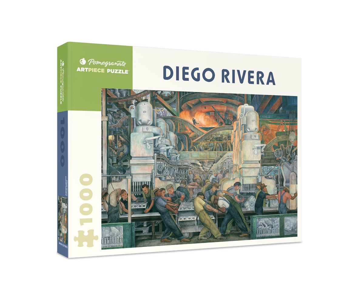 Box, turned right: Detroit Industry by Diego Rivera – 1000 Piece Jigsaw Puzzle (Pomegranate)