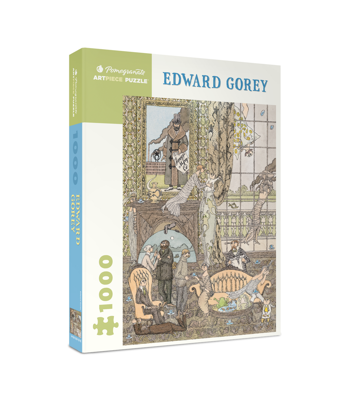 Box, turned right: Frawgge Mfrg. Co. by Edward Gorey – 1000 Piece Jigsaw Puzzle (Pomegranate)