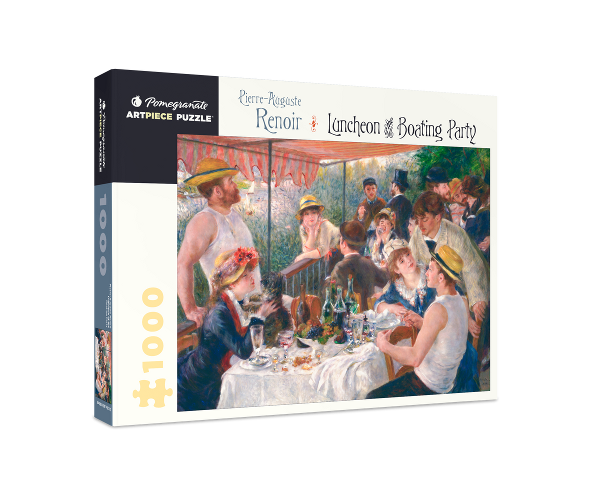 Box, turned right: Luncheon of the Boating Party by Pierre-Auguste Renoir – 1000 Piece Jigsaw Puzzle (Pomegranate)