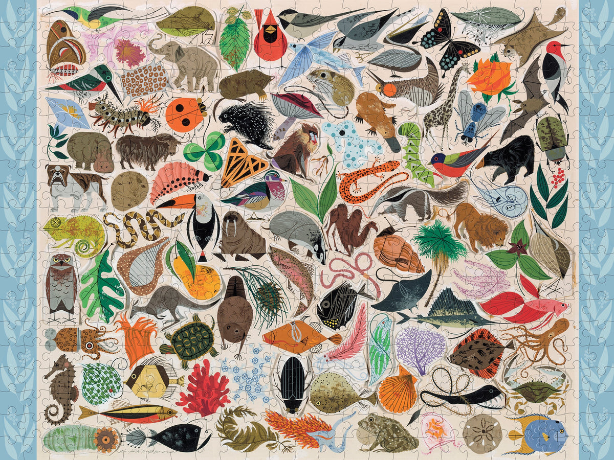 Made up: Tree of Life by Charley Harper – 500 Piece Jigsaw Puzzle (Pomegranate)