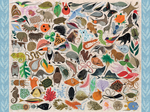 Made up: Tree of Life by Charley Harper – 500 Piece Jigsaw Puzzle (Pomegranate)