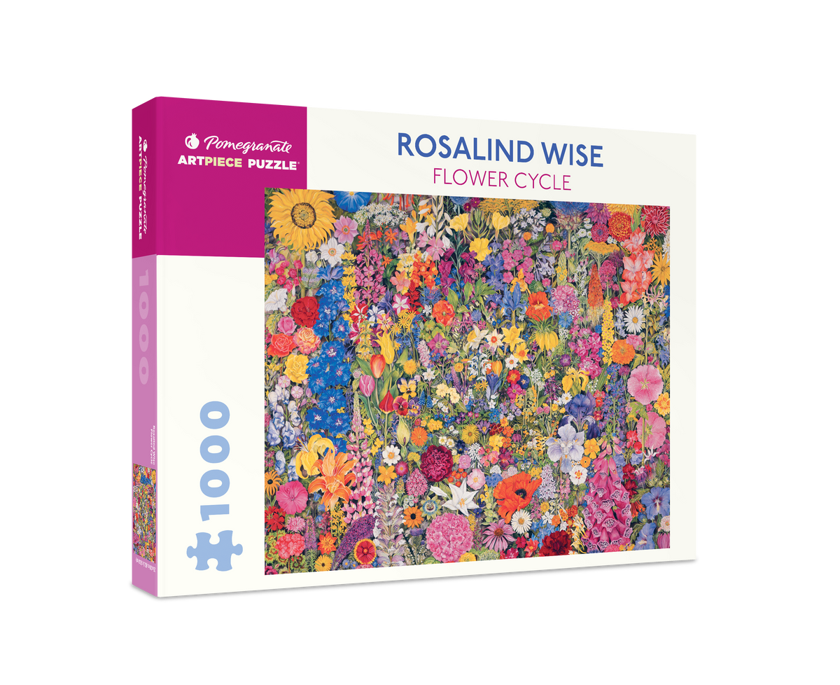 Box, turned right: Flower Cycle by Rosalind Wise – 1000 Piece Jigsaw Puzzle (Pomegranate)