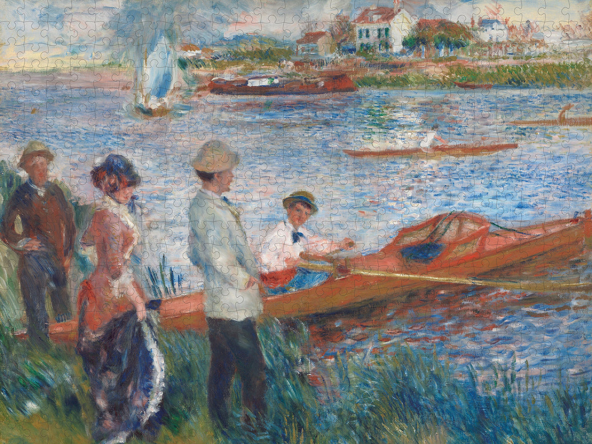 Made up: Oarsmen at Chatou by Auguste Renoir – 500 Piece Jigsaw Puzzle (Pomegranate)