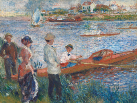 Made up: Oarsmen at Chatou by Auguste Renoir – 500 Piece Jigsaw Puzzle (Pomegranate)