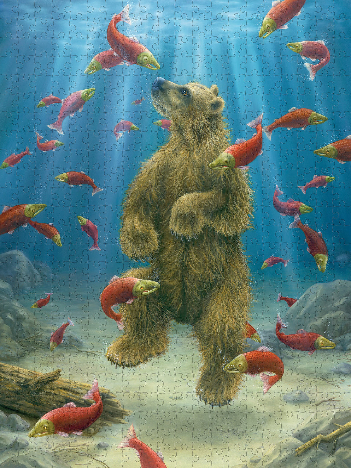 Made up: The Swimmer by Robert Bissell – 500 Piece Jigsaw Puzzle (Pomegranate)