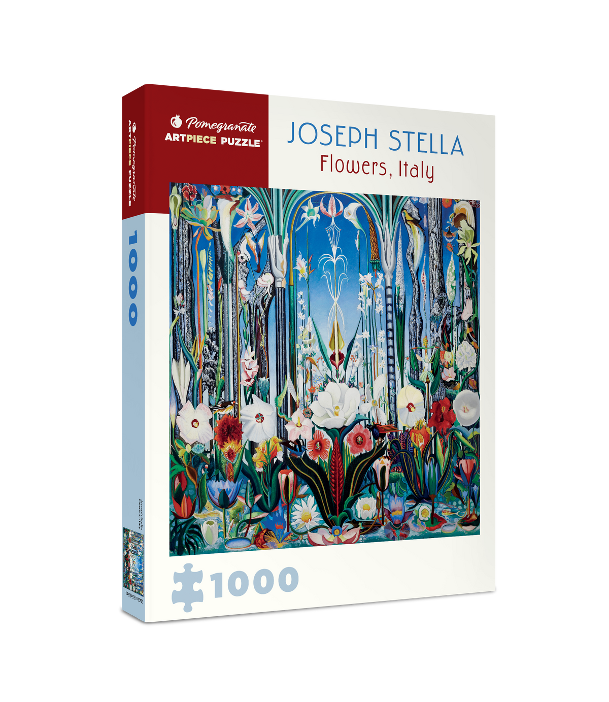 Box, turned right: Flowers, Italy by Joseph Stella – 1000 Piece Jigsaw Puzzle (Pomegranate)