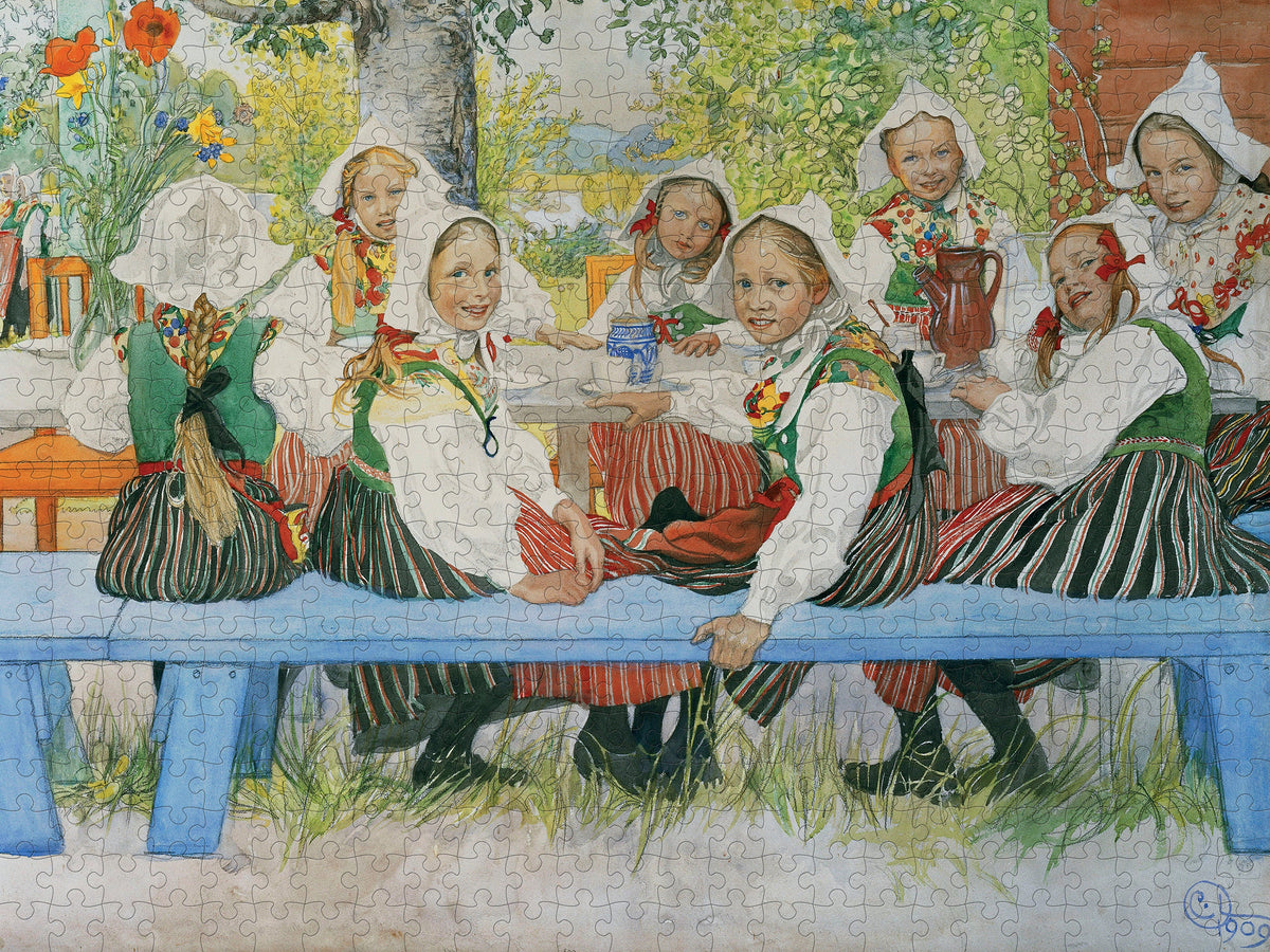 Made up: Kersti’s Birthday by Carl Larsson – 500 Piece Jigsaw Puzzle (Pomegranate)