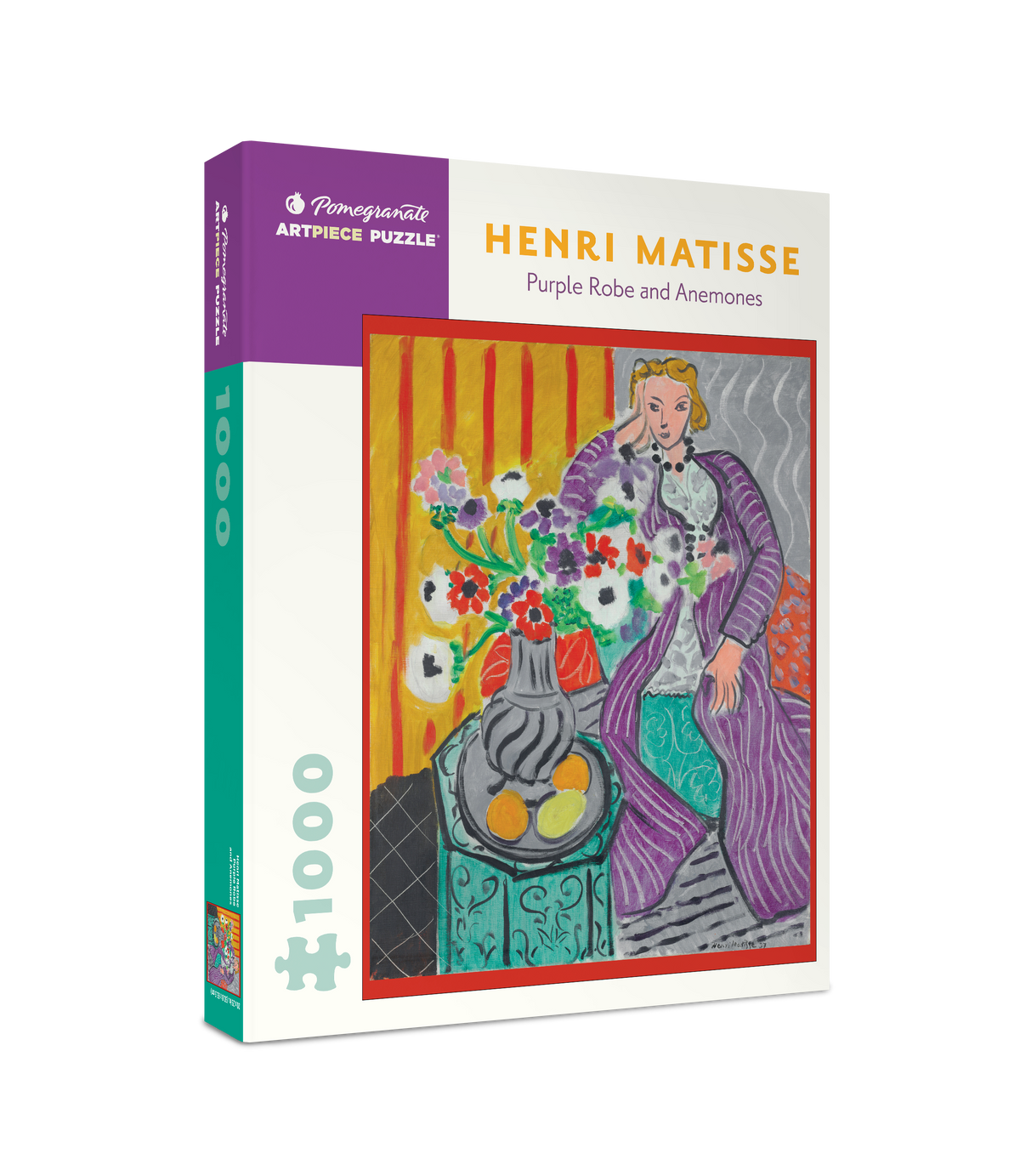 Box, turned right: Purple Robe and Anemones by Henri Matisse – 1000 Piece Jigsaw Puzzle (Pomegranate)