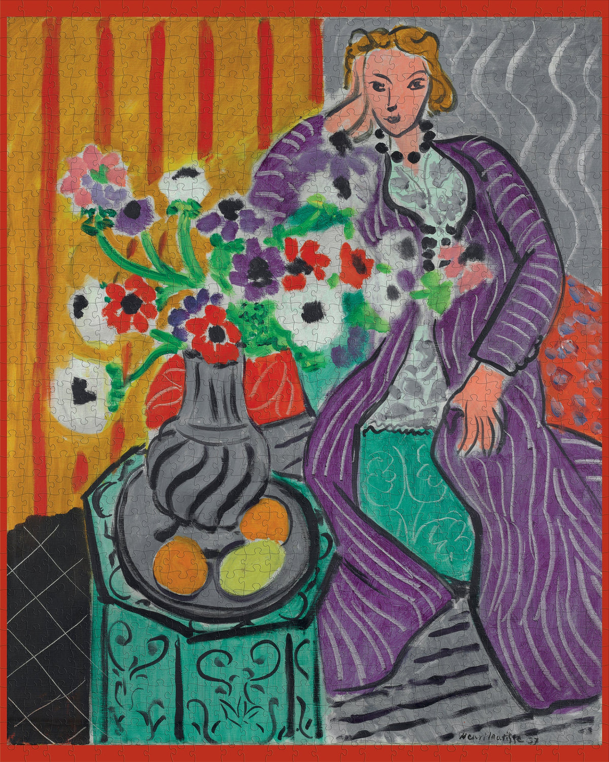 Made up: Purple Robe and Anemones by Henri Matisse – 1000 Piece Jigsaw Puzzle (Pomegranate)