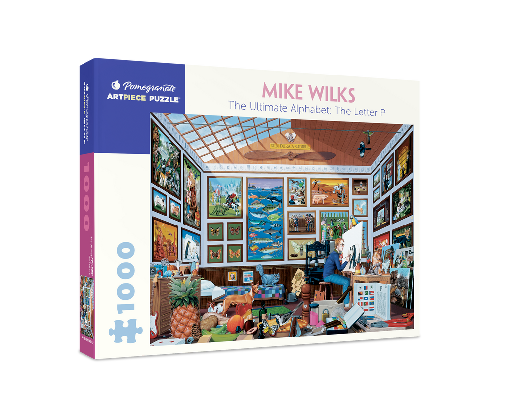 Box, turned right: The Ultimate Alphabet: The Letter P by Mike Wilks – 1000 Piece Jigsaw Puzzle (Pomegranate)