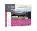 Box, turned right: Flowers in Village by Kazuyuki Ohtsu – 500 Piece Jigsaw Puzzle (Pomegranate)