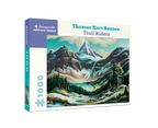 Box, turned right: Trail Riders by Thomas Hart Benton – 1000 Piece Jigsaw Puzzle (Pomegranate)