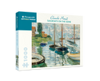 Box, turned right: Sailboats on the Seine by Claude Monet – 1000 Piece Jigsaw Puzzle (Pomegranate)
