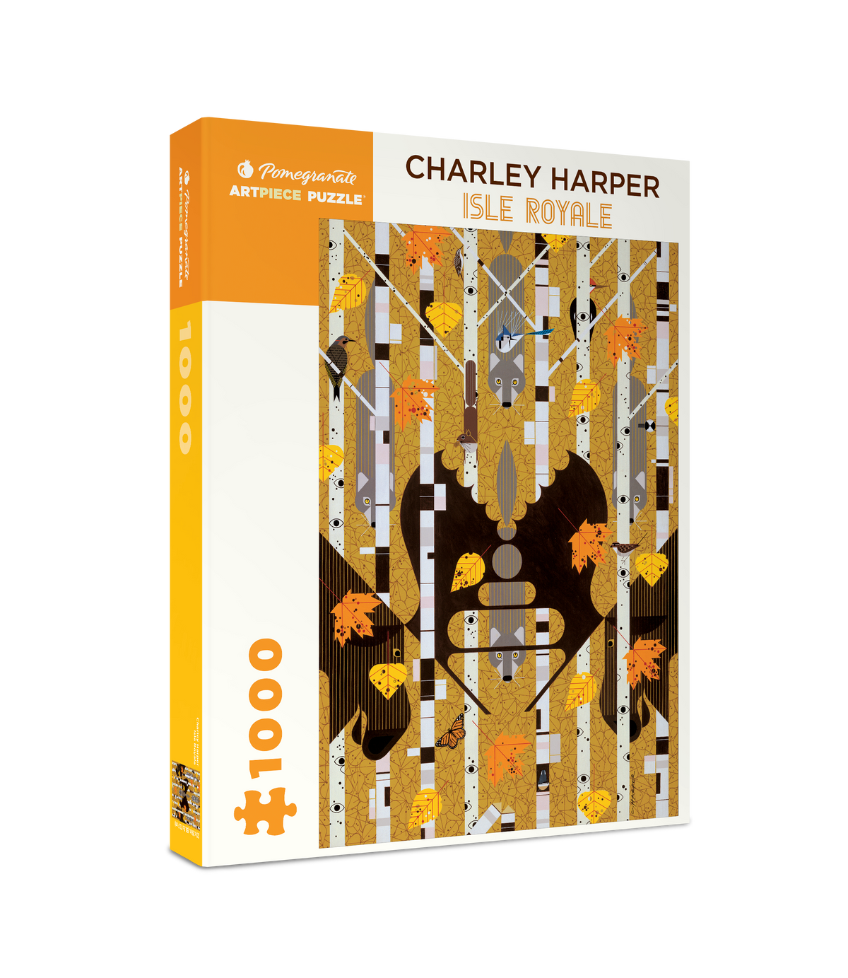 Box, turned right: Isle Royale by Charley Harper – 1000 Piece Jigsaw Puzzle (Pomegranate)