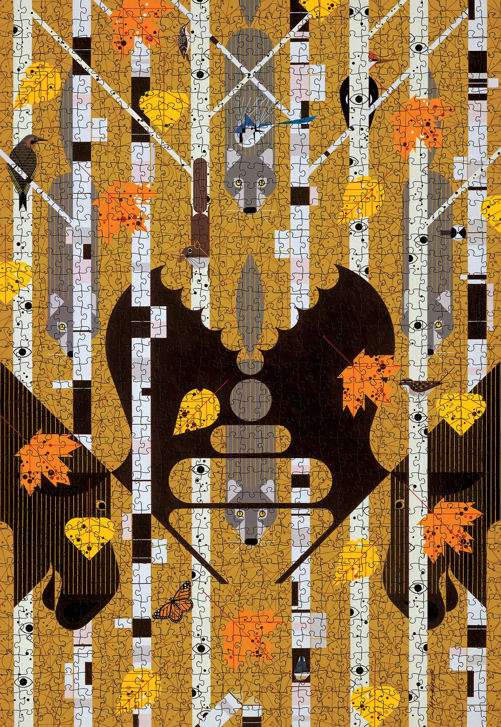Made up: Isle Royale by Charley Harper – 1000 Piece Jigsaw Puzzle (Pomegranate)