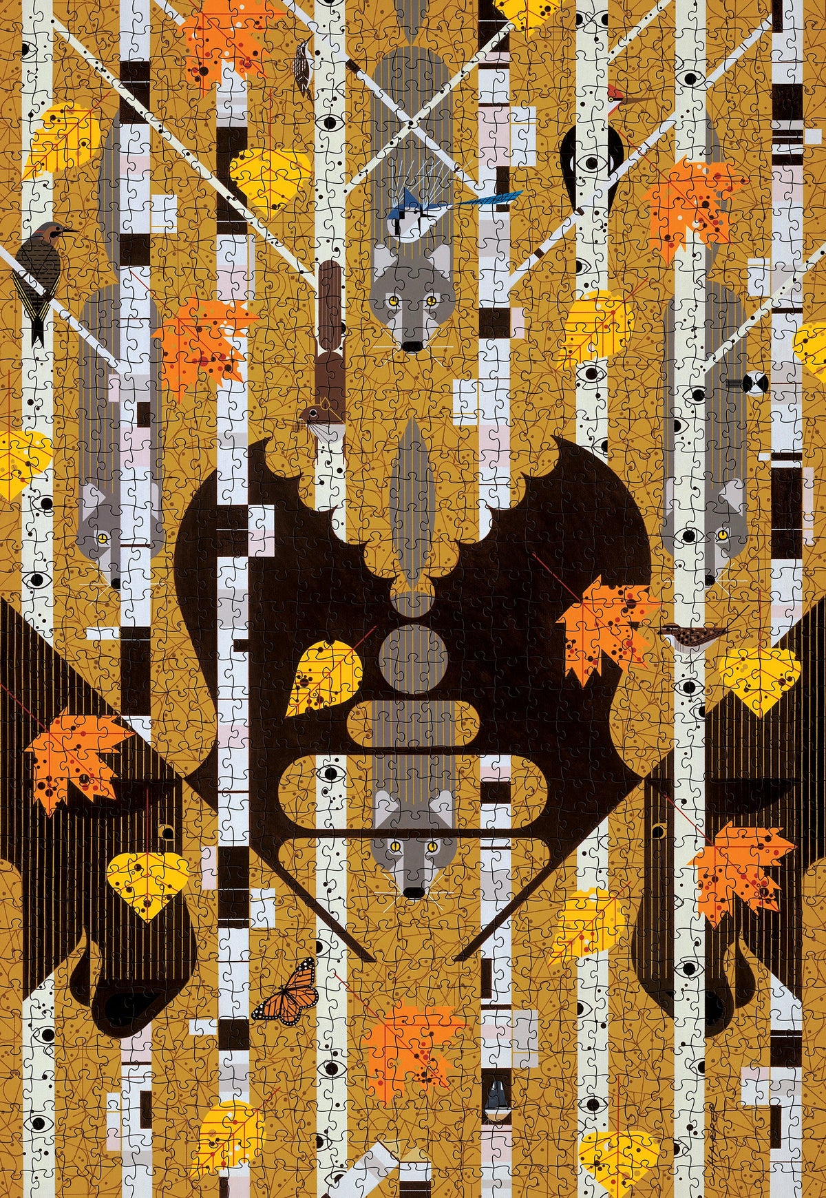 Made up: Isle Royale by Charley Harper – 1000 Piece Jigsaw Puzzle (Pomegranate)