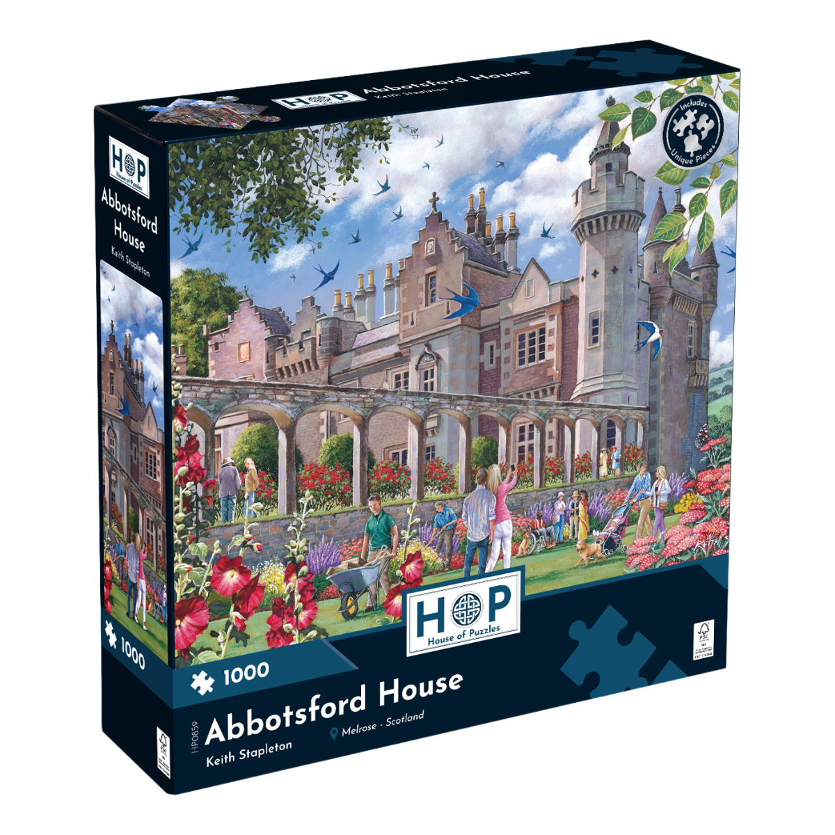 ** Pre-Order ** Abbotsford House by Keith Stapleton - 1000 Piece Jigsaw Puzzle (House of Puzzles)