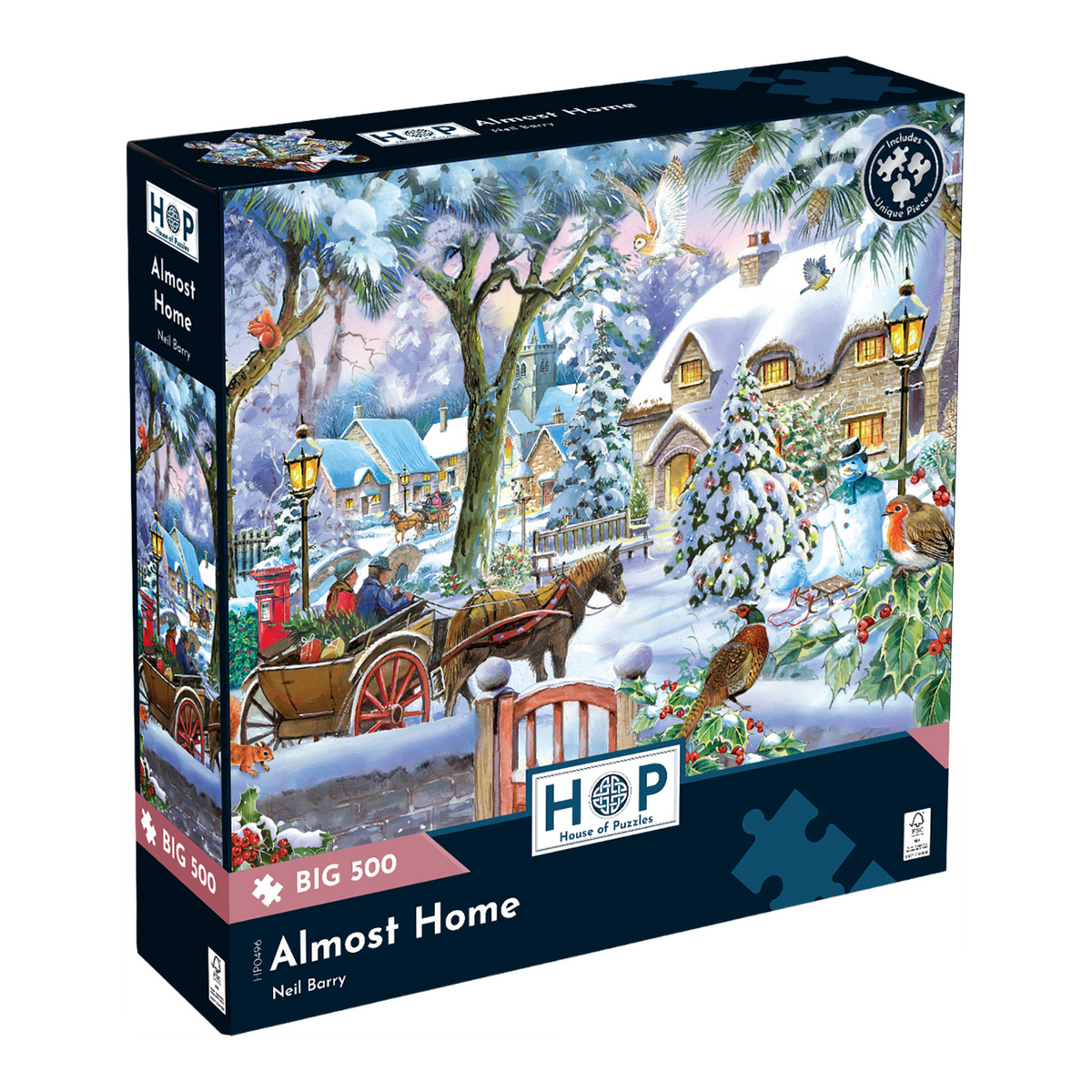 Box, turned right: Almost Home – 500 XL Piece Jigsaw Puzzle (House of Puzzles)
