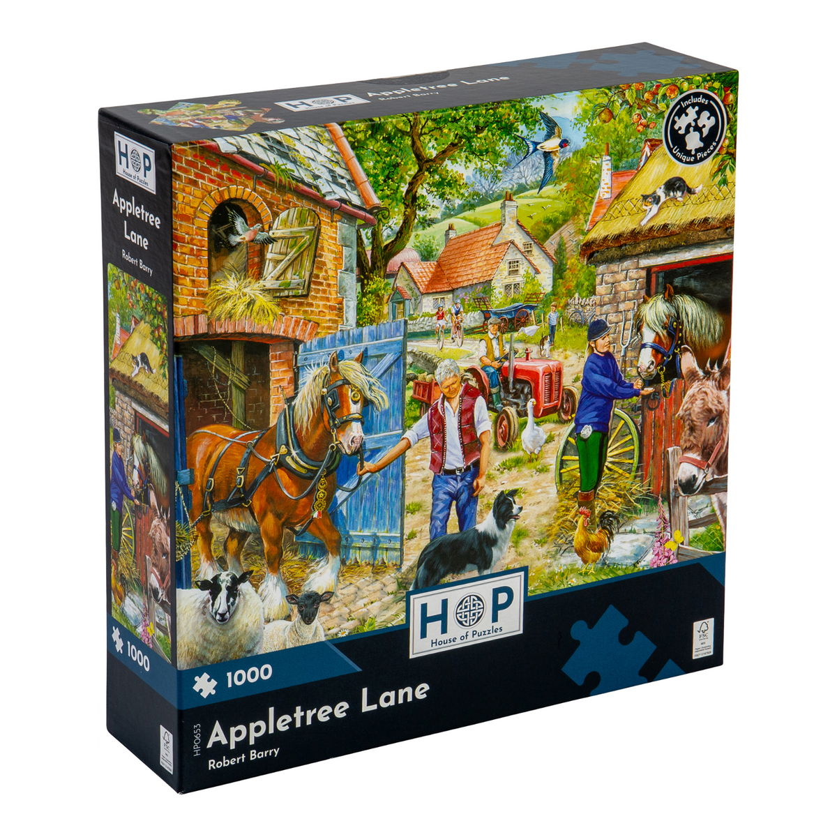 Box, turned right: Appletree Lane – 1000 Piece Jigsaw Puzzle (House of Puzzles)
