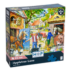 Box, turned right: Appletree Lane – 500 XL Piece Jigsaw Puzzle (House of Puzzles)