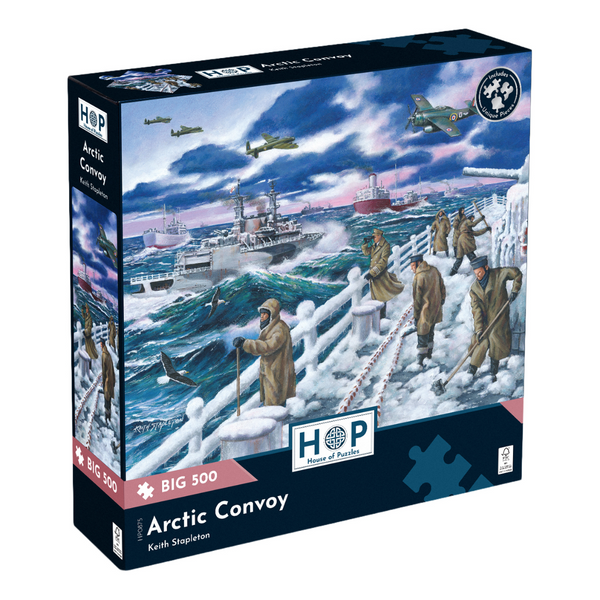 ** Pre-Order ** Arctic Convoy by Keith Stapleton - Big 500 Piece Jigsaw Puzzle (House of Puzzles)