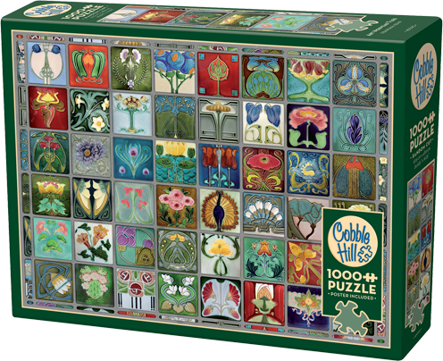 Art Nouveau Tiles – 1000 Piece Jigsaw Puzzle (Cobble Hill)