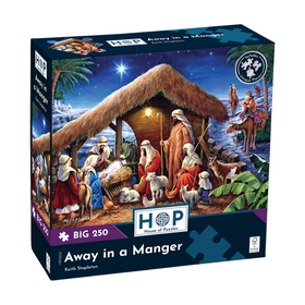 Away in a Manger by Keith Stapleton - Big 250 Piece Jigsaw Puzzle (House of Puzzles)