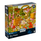 Box, turned right: Bee Happy – 1000 Piece Jigsaw Puzzle (House of Puzzles)