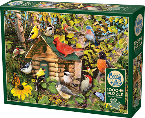 Bird Cabin – 1000 Piece Jigsaw Puzzle (Cobble Hill) - Completed Puzzle
