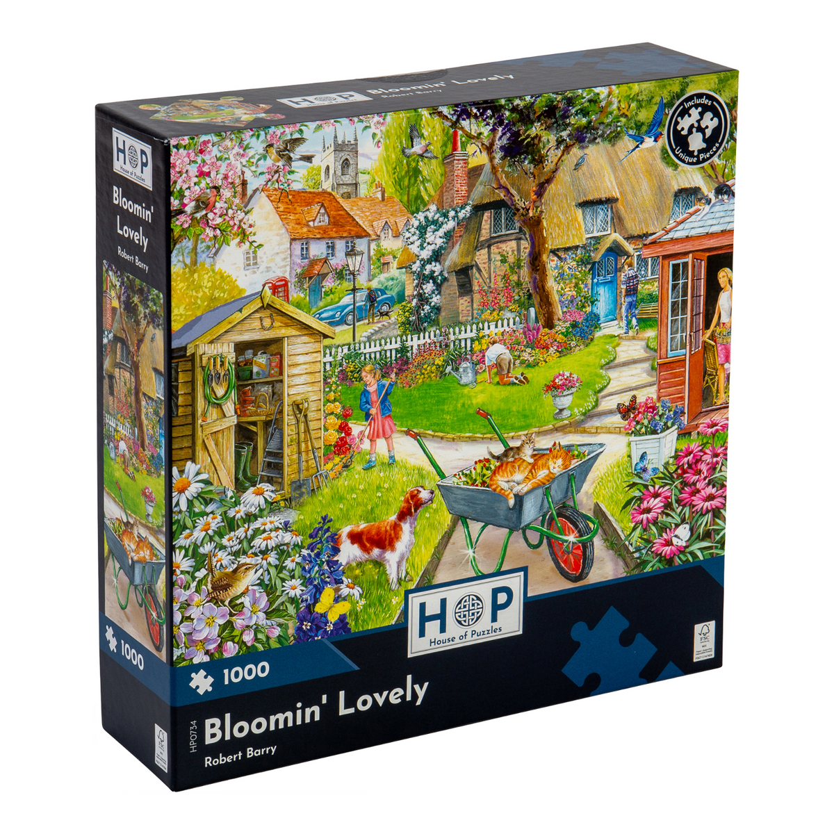 Box, turned right: Bloomin' Lovely – 1000 Piece Jigsaw Puzzle (House of Puzzles)