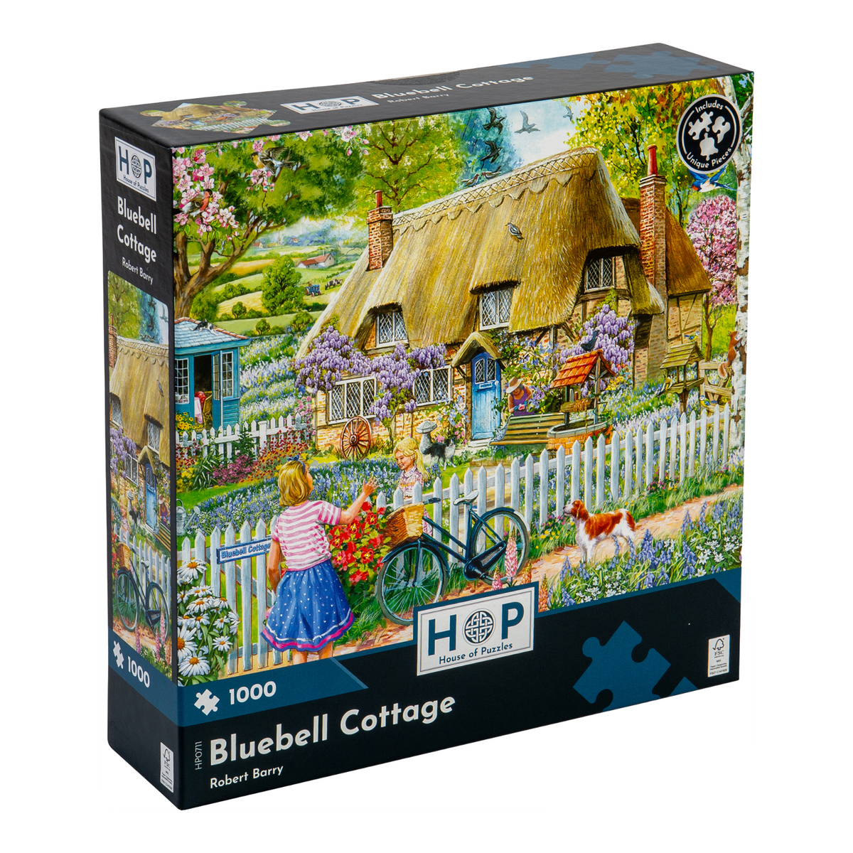 Box, turned right: Bluebell Cottage – 1000 Piece Jigsaw Puzzle (House of Puzzles)