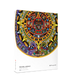 Aztec Sun Stone by Michael Angulo – 1000 Piece Circular Jigsaw Puzzle (Pomegranate)