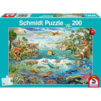 Discover the Dinosaurs – 200 Piece Jigsaw Puzzle (Schmidt)