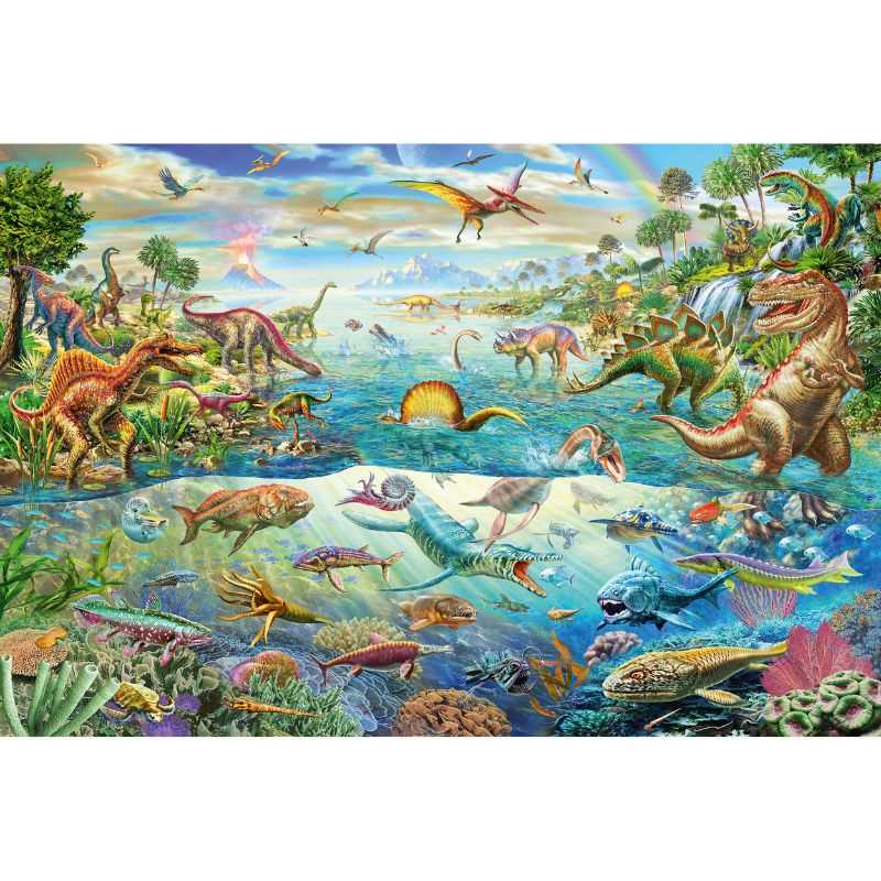 Discover the Dinosaurs – 200 Piece Jigsaw Puzzle (Schmidt)