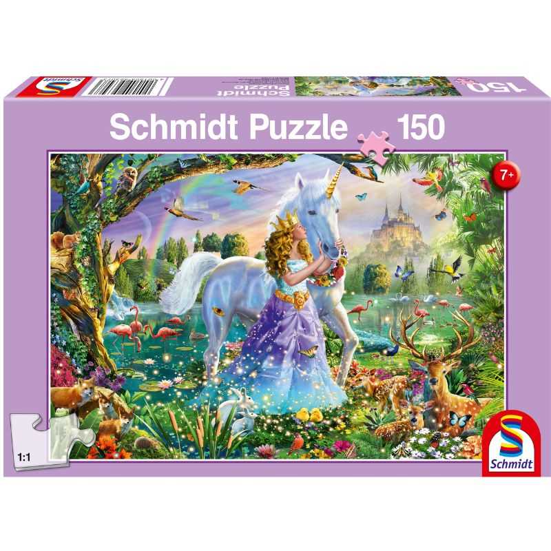 Princess Unicorn and Castle – 150 Piece Jigsaw Puzzle (Schmidt)