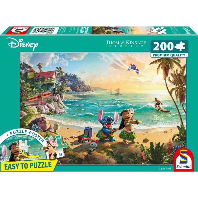 Disney Lilo and Stitch by Thomas Kinkade – 200 Piece Jigsaw Puzzle (Schmidt)