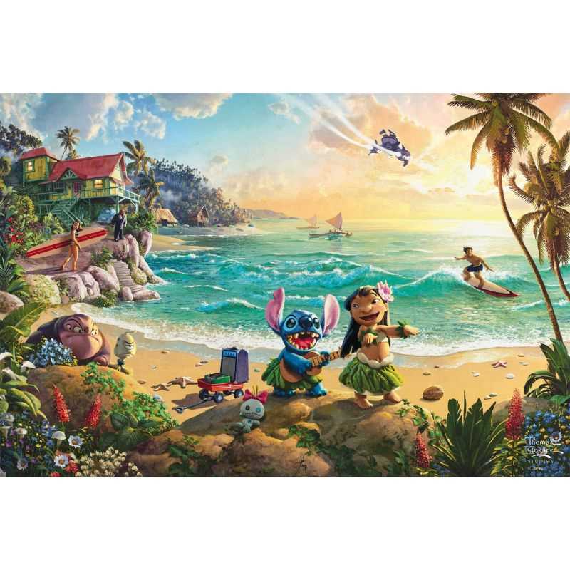 Disney Lilo and Stitch by Thomas Kinkade – 200 Piece Jigsaw Puzzle (Schmidt)