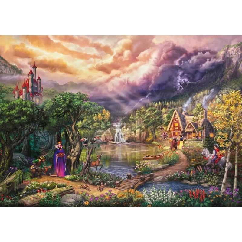 Disney Snow White and the Queen by Thomas Kinkade – 1000 Piece Jigsaw Puzzle (Schmidt)