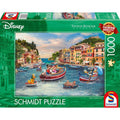 Disney Mickey and Minnie in Italy by Thomas Kinkade – 1000 Piece Jigsaw Puzzle (Schmidt)