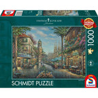 Spanish Café by Thomas Kinkade – 1000 Piece Jigsaw Puzzle (Schmidt)