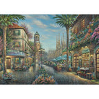 Spanish Café by Thomas Kinkade – 1000 Piece Jigsaw Puzzle (Schmidt)